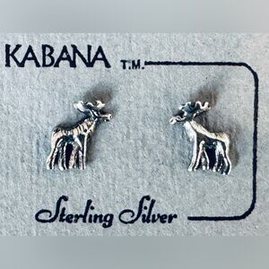 🫎Kabana Sterling Silver Moose Earrings